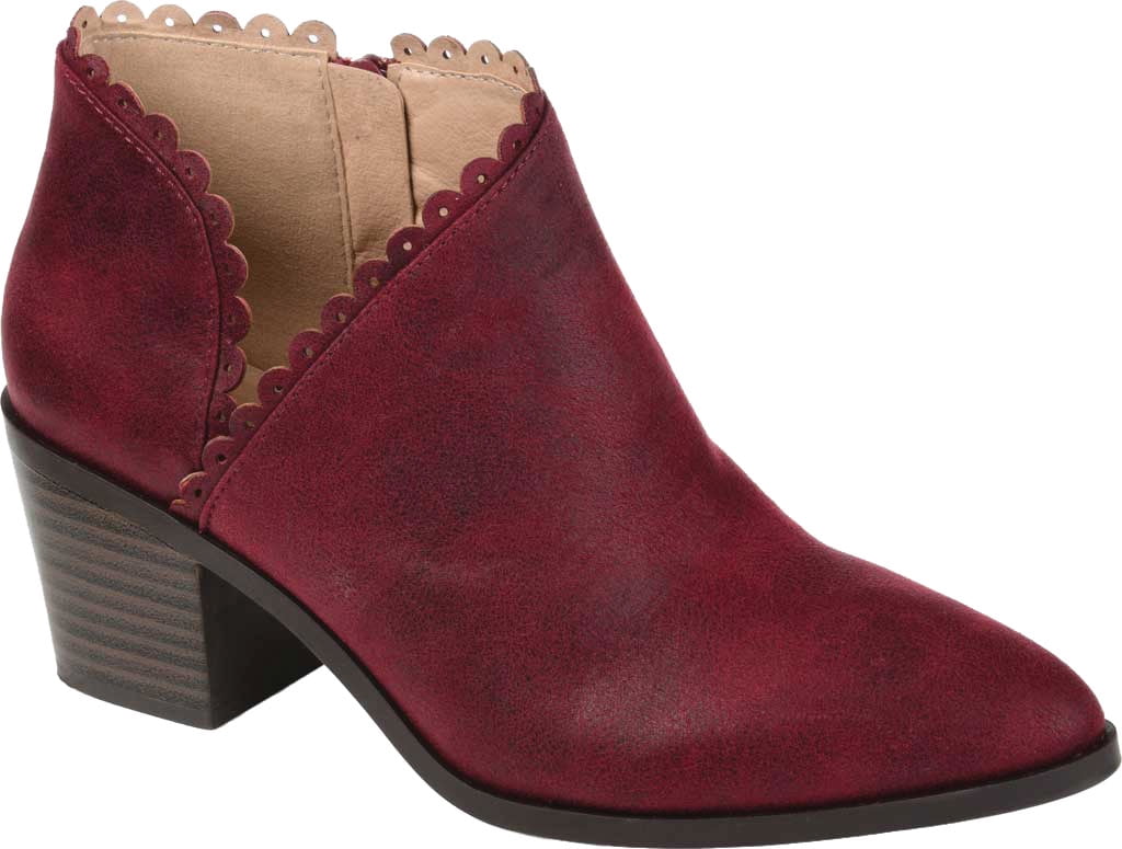 Journee Collection Women's Tessa Bootie Wine 10