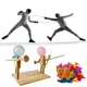 thumbnail image 5 of Batalla de globos de bambú con forma de hombre, luchador de madera con cabeza inflable, juego de batalla de globos de ritmo rápido con robots de madera para 2 jugadores, 5 of 5