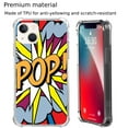 thumbnail image 4 of Pop Art Case Compatible with iPhone 13,Aesthetic Art Design TPU Bumper Bumper Cover Case, 4 of 6