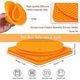 thumbnail image 2 of Salvamanteles antideslizantes para tarros, cubiertos, horno y olla, 4 Uds. (naranja), 2 of 4