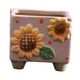 thumbnail image 2 of Maceta de cerámica con forma de girasol, decorativa, para cumpleaños, creativa Rosa, 2 of 9