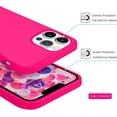 thumbnail image 3 of Compatible with iPhone 13 Pro Case, Liquid Silicone Soft Gel Rubber iPhone 13 Pro Phone Case Slim Fit Cover with Microfiber Lining Protective Phone Cases for iPhone 13 Pro 6.1 inch, Hot Pink, 3 of 15