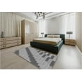 thumbnail image 4 of Ahgly Company Indoor Square Patterned Ash Gray Area Rugs, 7' Square, 4 of 6