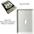 thumbnail image 5 of Urbalabs Route 66 Historic West Metal Tin Western Decorative Light Switch Outlet Wall Plate Covers Rustic Light Switch Covers Single Double 2 Gang Switch Plates (Pack of 4), 5 of 7