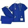 thumbnail image 5 of ComfortMax V-neck Double-layer Pocket Scrub for Doctors, Ultra Quick-dry for Busy Shifts, 5 of 7