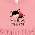thumbnail image 4 of Inktastic Loved by My Great Aunt Girls Baby Dress, 4 of 5