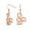 Rose, variant on Womens Garden Crawler Reptile Snake Stud Earrings .925 Sterling Silver