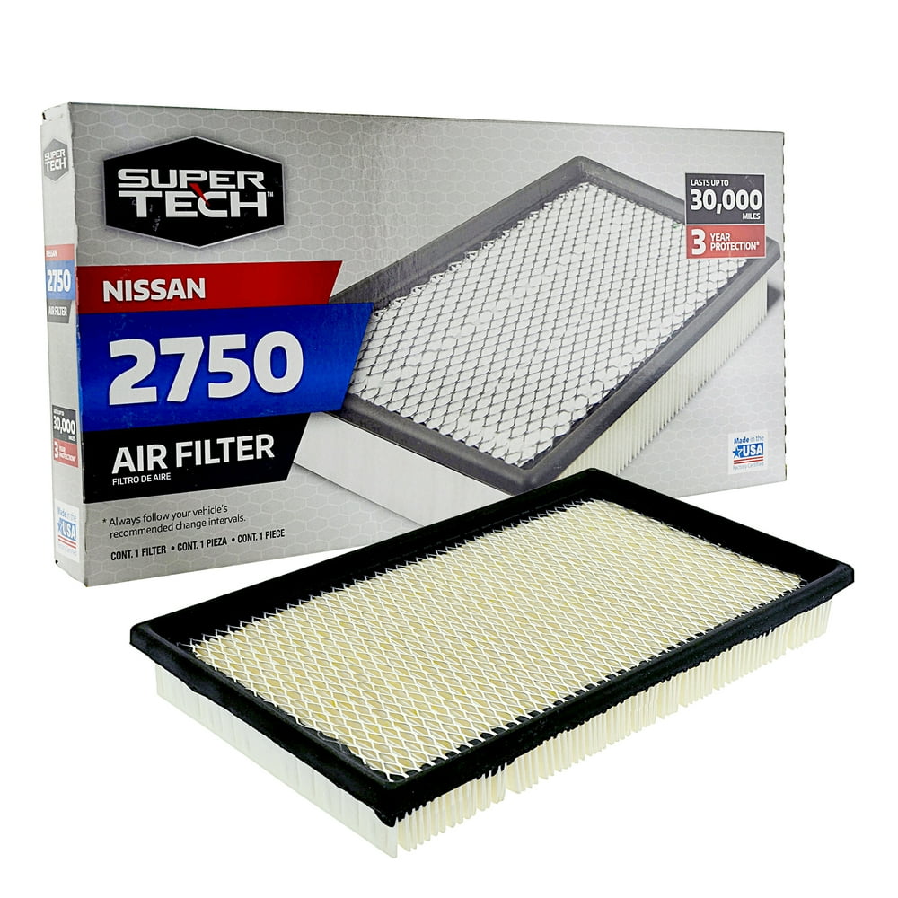 SuperTech 2750 Engine Air Filter, Replacement Filter for Nissan