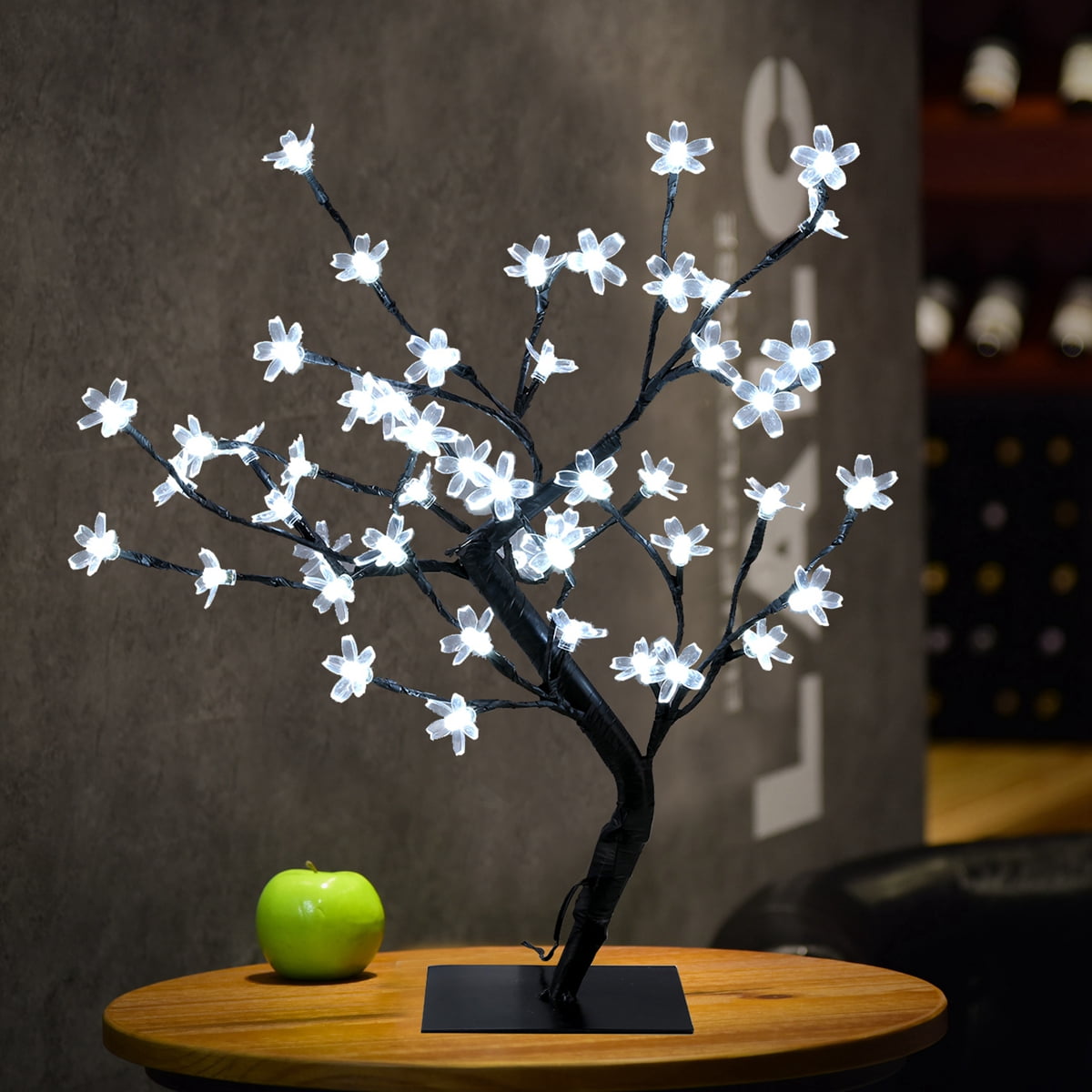 Excelvan 0 45m 1 5ft 48led Cherry Blossom Desk Top Bonsai Tree Light Decorative Flexible Creative Cool White Light Black Branches Perfect For Home Festival Party Wedding Christmas Walmart Com Walmart Com