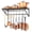 31.5 Inch, variant on 31.5 Inch Wall Mounted Pot Rack with 2 Tier Hanging Rails