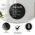 thumbnail image 3 of Flash Furniture Canterbury Wall Mounted Magnetic Chalkboard Rustic Pine 24" (HGWACHKCIR24BRN), 3 of 9