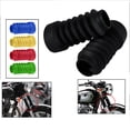 thumbnail image 6 of 1 Pair/2 Pcs Universal Motorcycle Bike Rubber Front Fork Boots Shock  Cover Set - Black, 6 of 8
