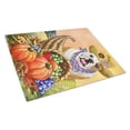 thumbnail image 1 of Carolines Treasures PPP3090LCB English Bulldog Autumn Glass Cutting Board - Large, 1 of 2