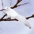thumbnail image 5 of Travelwant 12Pcs White Doves Ornaments Artificial Foam Feather White Birds Fake Doves Pigeon with Clip Simulation Figurines Miniatures DIY Craft for Wedding Party Home Decor Accessories, 5 of 6