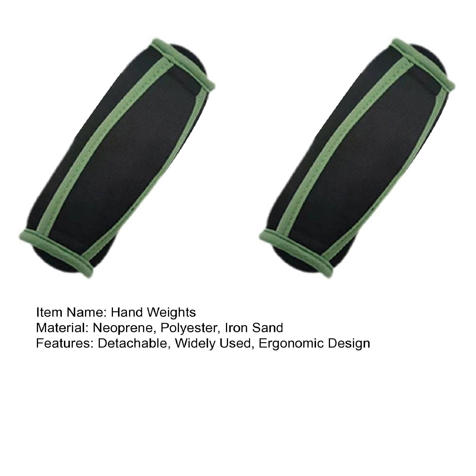 Tnobhg 2Pcs Hand Weights with Strap Reusable Physical Therapy Running Jogging Training Sandbag Dumbbell Hand Weights Set