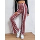 thumbnail image 4 of Pantalones acampanados de cintura alta para mujer, calzas ajustadas de pierna ancha, informales, con estampado Floral Retro, para fiesta, verano y primavera, 4 of 5