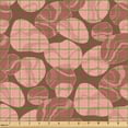 thumbnail image 2 of Ambesonne Terracotta Fabric by the Yard Upholstery, Marble Like Stone Print, 1 Yard, Rust Blush and Coral, 2 of 5