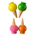 thumbnail image 3 of 4x estacas para riego de plantas, 100ml, bebedero decorativo multifuncional para plantas, gotero automático para vacaciones en interiores y exteriores, 3 of 8