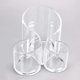 thumbnail image 5 of Makeup / Cosmetic Organizer Brush Storage Pot Brush Pen Holder 3 Compartments Clear Acrylic, 5 of 5