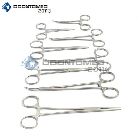 Ideal Electronics Odontomed2011® Ultimate Hemostat Set, 8 Piece Ideal For Hobby Tools, Electronics, Fishing And Taxidermy Odm ()