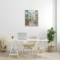 thumbnail image 2 of Stupell Industries European Village Traditional Town Square Bistro Flowers Architecture, 24 x 30, Design by Ruane Manning, 2 of 6