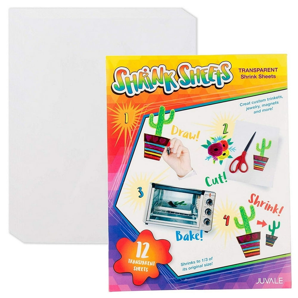 Download Shrink Films - 12-Pack Clear Shrink Art Papers for Kids ...