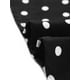 thumbnail image 5 of INSPIRE CHIC Falda Midi De Lunares Vintage Con Cremallera En La Cintura Elástica Para Mujer Puntos negros XL, 5 of 5