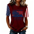 thumbnail image 2 of Womens 9/11 Never Forget Crew Neck T Shirt 25th Anniversary Usa Shirts Casual Tops Honor Faith American Flag 911 Memorial Shirt, 2 of 6