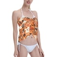 thumbnail image 4 of Kll Halloween 2 Print Women'S Sarong Coverups Short Bathing Suit Wrap Skirt Beach Wrap Swimsuit Cover Ups, 4 of 7