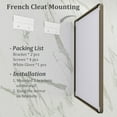 thumbnail image 5 of GODCHAR 36x28 inch Shatterproof Bathroom Mirror, Metal Framed Wall Vanity Mirror, 5 of 11