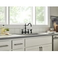 thumbnail image 3 of Gerber D404457BS Opulence 2-Handle Bridge Kitchen Faucet w/ Spray (Stainless Steel), 3 of 4