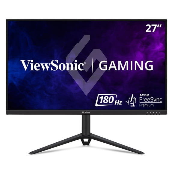 ViewSonic VX2728J 27 Inch 1080p IPS Gaming Monitor with 180Hz, 0.5ms, FreeSync Premium, NVIDIA G-Sync Compatible, Advanced Ergonomics, HDMI, and DisplayPort Inputs