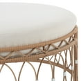 thumbnail image 4 of Better Homes & Gardens Lilah Outdoor Wicker 36" Round Ottoman, White, 4 of 6