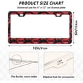 thumbnail image 2 of Coolnut Sexy Red Lips License Plate Frames 2 Packs,License Plate Covers,Universal Aluminum Tag Frame for Front and Rear Car Tags123 Home Decor, 2 of 6
