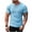 Light Blue, variant on Timoontee Men's Short Sleeve T-Shirt Round Neck Solid Color Athletic Durable All Season Easy Care Everyday Wear Versatile Style Brown XXXXL