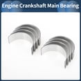 thumbnail image 6 of Unique Bargains Main Bearing Set No.1304187102 for DAIHATSU Charade 1988-2000 Engine Crankshaft Main Bearing Metal Silver Tone 8 Pcs, 6 of 7