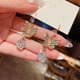 thumbnail image 5 of Preciosos pendientes de circonita cúbica de plata, pendientes colgantes, joyería de boda para mujer JM, 5 of 5
