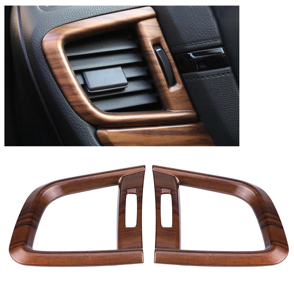 Peach Wood Grain Side A//C Outlet Trim 2pcs Front Side Air Conditioning Outlet Vent Cover Trim for Honda CRV 2017