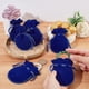 thumbnail image 3 of 100 bolsas de terciopelo con cordón, 9,5 x 7,5 cm, color azul, para joyería, regalo de Navidad, boda, cumpleaños, fiestas., 3 of 9