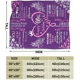 thumbnail image 4 of Happy 1963 60th Birthday Gifts Blanket for Women Her Wife Sister Mom Friends Grandmother Coworker Boss, 60th Birthday Blankets Throw 60"×50", 60th Birthday Gift Ideas, Gifts for 60th Birthday, 4 of 6