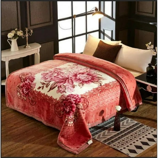 DBOZE Fleece Organic Blanket Queen Size, Heavy Korean Mink Blanket 1