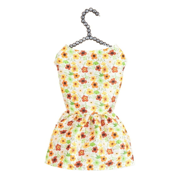 Pets Clothes Print Easy to Wear - Thin Breathable Lovely - Photograph Prop Polyester Princess Style - Dog Dress - Spring Accessories