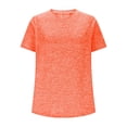 thumbnail image 5 of Jalioing Women's Workout T Shirt Breathable Loose Short Sleeve Athletic Shirts Lightweight V Neck Quick Dry Sport Tees, 5 of 8