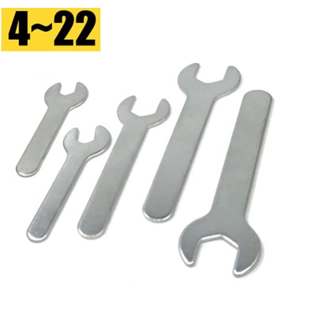 1 llave de extremo abierto de cabeza única 4-22 mm de apertura de un solo extremo ultrafino llave pequeña para apoyar el baño