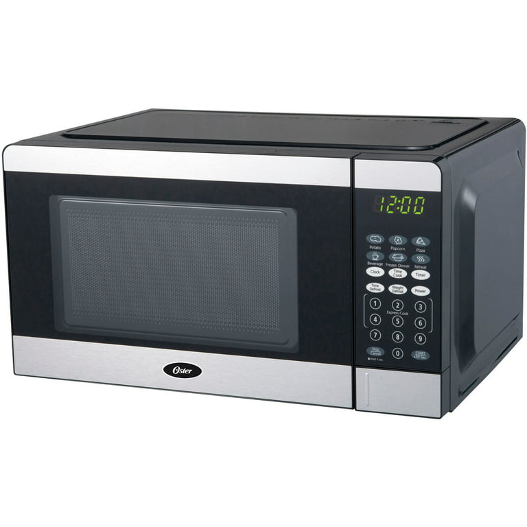 Oster® 700W Microwave Oven with Stainless Steel Door Trim, 0.7 cu