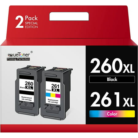 For Remanufactured Ink Cartridge Replacement for Canon 260XL 261XL 260 XL 261 XL PG-260 XL CL-261 XL Ink to use with TS6420 TS6420a TR7020 TR7020a TS5320 Printer ( 1 Black 1 Tri-Color) Contents: 2 pack of Remanufactured Ink cartridges Replacement for Canon 260XL 261XL combo pack ( 1 Black  1 Tri-color ) Page Yield: 400 pages per 260xl black ink cartridge & 300 pages per 261xl color ink cartridge at 5% coverage ( A4 paper size ) Color: 1 Black PG 260 cartridge  1 Tri-color CL 261 ink cartridge Printer Compatibility: Canon TS5320  TS6420  TS6420a  TR7020  TR7020a Each 260XL 261XL ink cartridge undergoes a strict quality testing procedure to ensure compatibility with your printer and quality printout