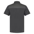 thumbnail image 4 of YONGHS Men's Chef Jacket Short Sleeve Coat Restaurant Hotel Work Uniform Grey 3XL, 4 of 7