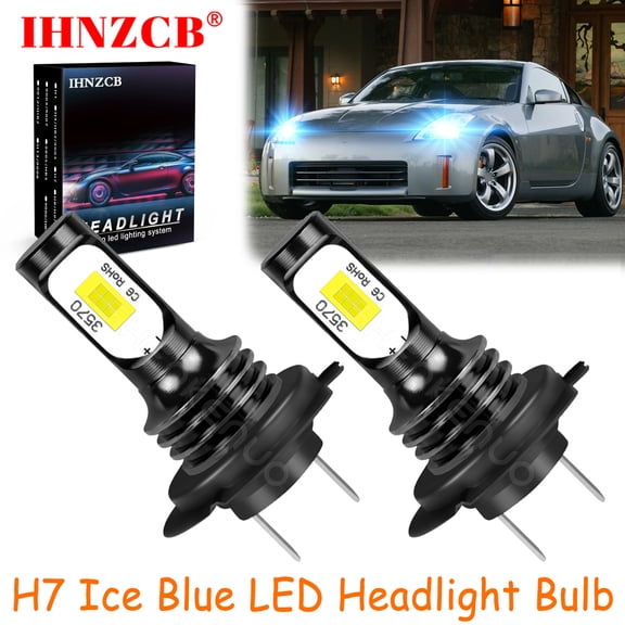 IHNZCB H7 for Nissan 350z 2003-2005 Ice Blue Led Headlights Bulb Low Beam,HKL,Y13