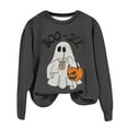 thumbnail image 3 of Boo Jee Halloween Sweatshirts for Women 2025 Long Sleeve Crewneck Cute Ghost Graphic Sweatshirt Pullover Tops, 3 of 7