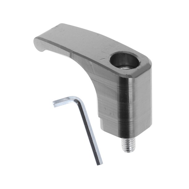 Gancho colgante para motocicleta Forma de L Soporte para casco de motocicleta Equipaje para scooters bicicletas Tono titanio 46mm de longitud